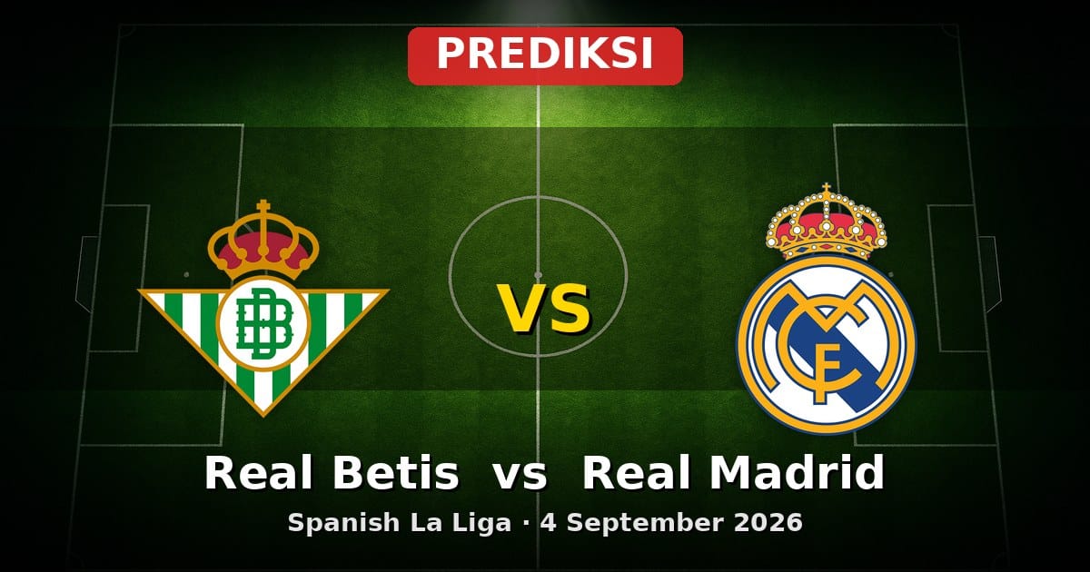 Prediksi Real Betis vs Real Madrid La Liga 4 September 2026