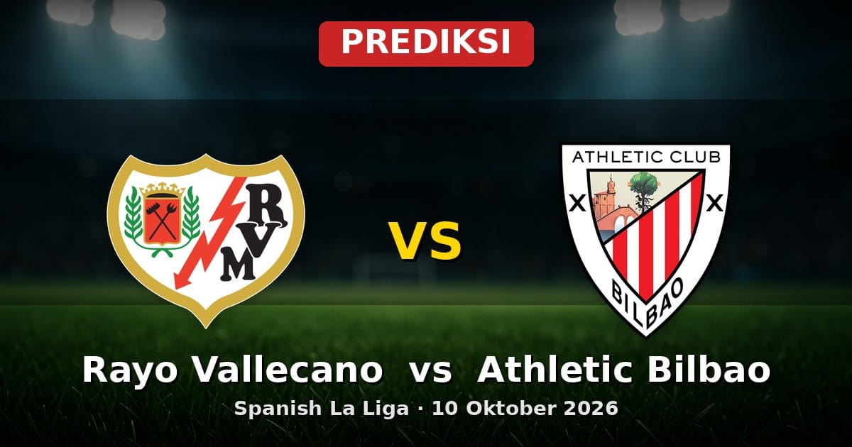 Prediksi Rayo Vallecano vs Athletic Bilbao La Liga 10 Oktober 2026