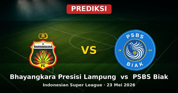 Prediksi Bhayangkara Presisi Lampung vs PSBS Biak Liga Indonesia 23 Mei 2026