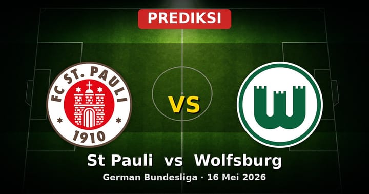 Prediksi St Pauli vs Wolfsburg Bundesliga 16 Mei 2026
