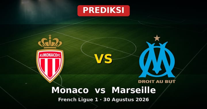 Prediksi Monaco vs Marseille Ligue 1 30 Agustus 2026